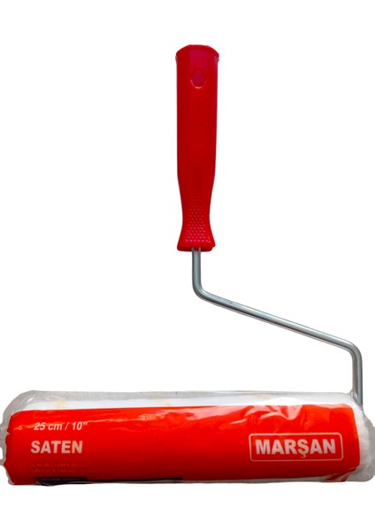Boya Rulosu Yedeklli 25/10CM Saten Rulo 10CM Parmak 2 Adet Parmak Rulo Yedeği Ile