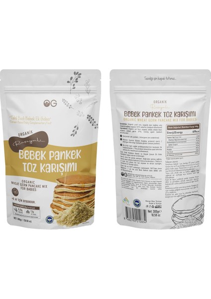 Bebek Pankek Toz Karışımı Seti +8 Ay