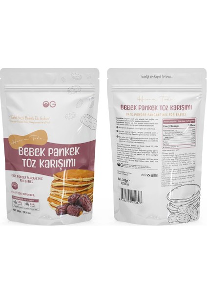 Bebek Pankek Toz Karışımı Seti +8 Ay