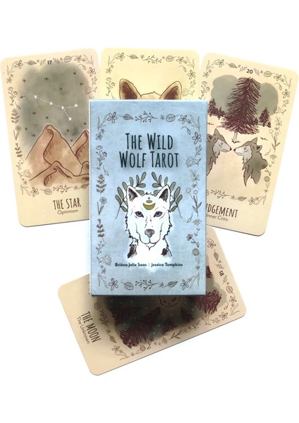 Vahşi Kurt Stili 78CARD Tarot Oracle Kehanet Eğlence Partileri Kart Oyunu Tarot ve Çeşitli Tarot Seçenekleri (Yurt Dışından)