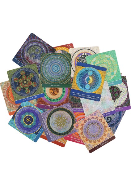 Delos Tarzı Ana Dünya Mandala Oracle Kartları Tam Ingilizce Masa Oyunları Kartları Yaratıcı Tarot Güverte Oracle Kehanet Masa Oyunu Tarot Kartları (Yurt Dışından)