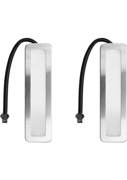 Davlumbaz Ampulleri, 120MM LED Ocak Işığı 1.5W Dikdörtgen Duman Havalandırma Lambası, Dc 12V Beyaz Sm Soket-Dişi-Buzlu (Yurt Dışından)