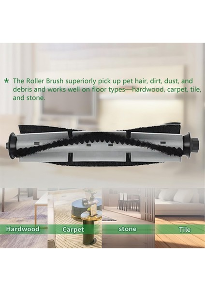 Tama H14/INNOS Innos R7/lihas Lhhas LH90 Süpürme Makinesi Aksesuarları Için 2 Adet Rulo Fırça (Yurt Dışından)