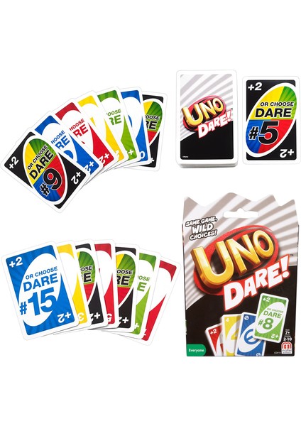 Bir - Stil Verin Uno- Darecard Oyunu Mattel Oyunları Hakiki Aile Komik Eğlence Masa Oyunu Eğlenceli Poker Oyun Oyuncak Hediye Kutusu Uno Card (Yurt Dışından)