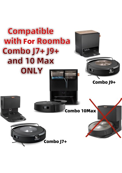 Irobot Roomba Combo 10 Max J9 J7+/plus Elektrikli Süpürge Yedek Parçaları Moping Pedi Yan Fırça Filtre Silindir Fırça (Yurt Dışından)
