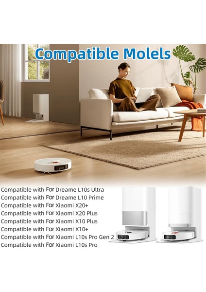 Dreame L10S Ultra / L10 Prime / Xiaomi X10 Plus X20 Plus / L10S Pro Gen 2 / X20+ / L10S Pro Elektrikli Süpürge Parçaları (Yurt Dışından)