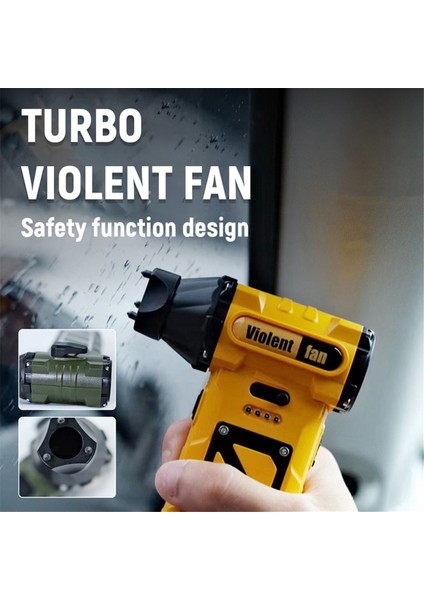 Mini Turbo Jet Fan Şarj Edilebilir Fırçasız Motor 110000RPM Hızlı Elektrikli Süpürge Bilgisayar Klavye Açık Hava Araba Ev,c (Yurt Dışından)