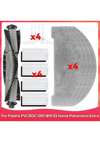 Polaris Pvcrdc 0101 Wifi Iq Home Panorama Ekstra Silindir Yan Fırça Hepa Filtre Mop Robot Süpürge Parçaları (Yurt Dışından)