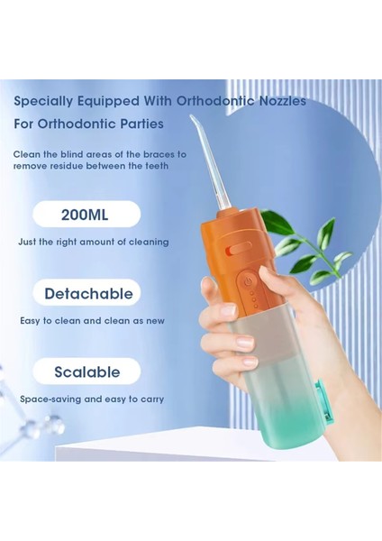 Taşınabilir Ağız Irrigatörü, Etkili Diş Beyazlatma ve Ağız Temizliği Için Su Jeti Teknolojisine Sahip Ağız Irrigatörü (Yurt Dışından) fırsatları