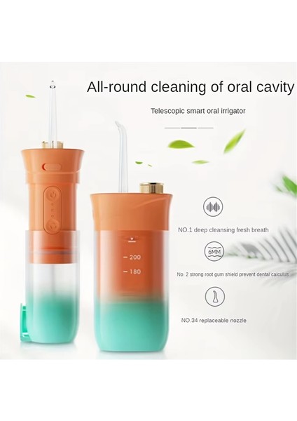 Taşınabilir Ağız Irrigatörü, Etkili Diş Beyazlatma ve Ağız Temizliği Için Su Jeti Teknolojisine Sahip Ağız Irrigatörü (Yurt Dışından) indirimleri