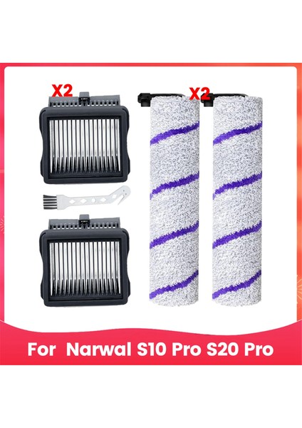 Narwal S10 Pro S20 Pro Islak Kuru Robot Süpürge Için Ana Fırça Hepa Filtreleri Yedek Parçaları (Yurt Dışından)