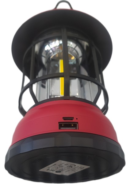 Kamp Feneri Solar ve USB Şarj Edilebilir
