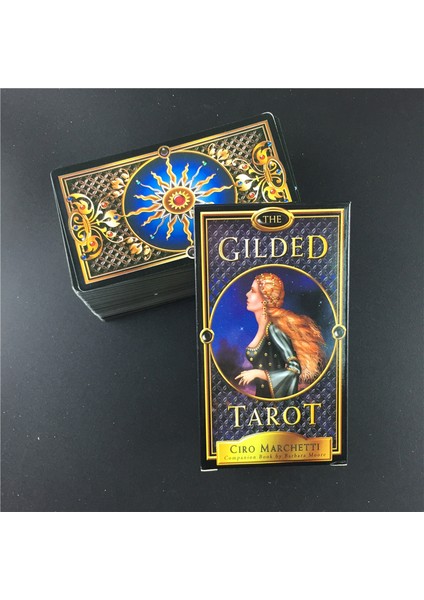 78 Adet TT28 Stili Yaldızlı Tarot Kartları Aile Partisi Oyun Kartı Masa Oyunu Eğlence Hediyesi Için Güverte Tahta Oyunları (Yurt Dışından)