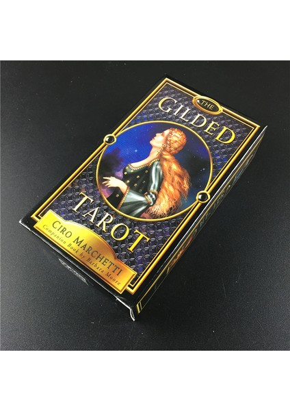 78 Adet TT28 Stili Yaldızlı Tarot Kartları Aile Partisi Oyun Kartı Masa Oyunu Eğlence Hediyesi Için Güverte Tahta Oyunları (Yurt Dışından)