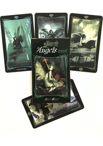 Kara Melekler Tarot Stili Çingene Cadı Tarot Kartı Oracle Kart Eğlence Partisi Kartları Masa Oyunu 55 Kart Tarot ve Çeşitli Tarot Seçenekleri (Yurt Dışından)