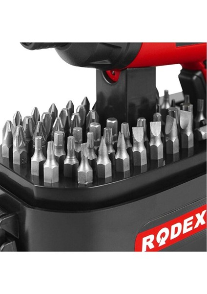 RDX308 Şarjlı Tornavida 3.6V 1.5AH 210RPM Lı-Ion 54 Parça