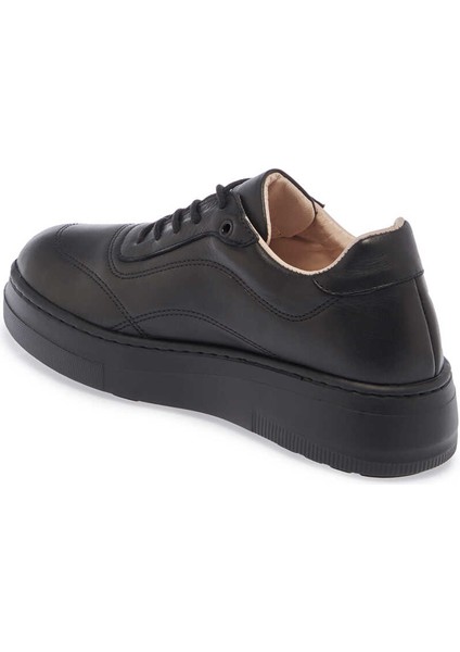 Siyah Hakiki Deri Kadın Sneaker - K24S1AY67554-A23 fiyatları