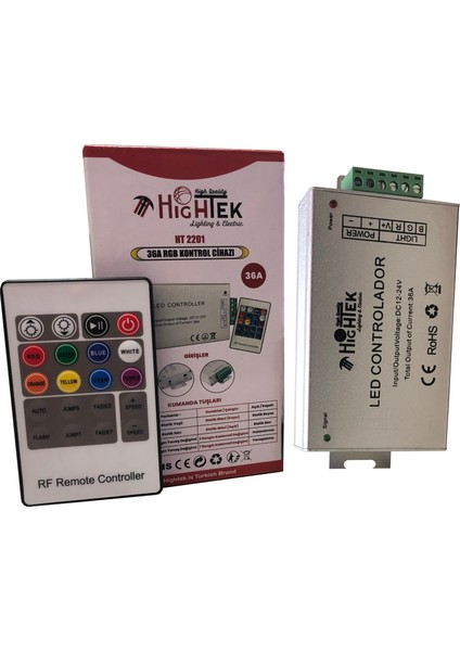 36A LED Kontrol Cihazı | 12V-24V Uyumlu | Yüksek Amper Akıllı LED Sürücü