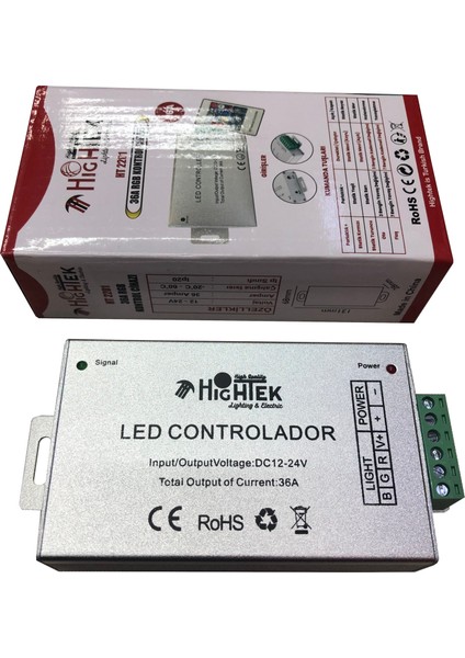 36A LED Kontrol Cihazı | 12V-24V Uyumlu | Yüksek Amper Akıllı LED Sürücü