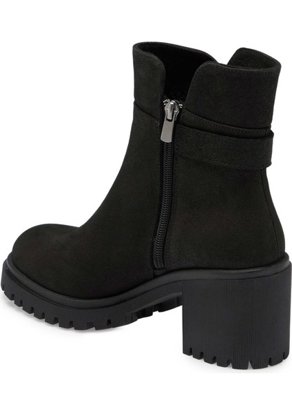 Siyah Hakiki Nubuk Deri Kadın Casual Bot - K24K1BT67585-A64 fiyatları