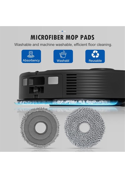 Roborock Q Revo S/qrevo Plus/qrevo Pro/qrevo Maxv Robot Süpürge Ana Yan Fırçalar Hepa Filtre Paspas Bezi Toz Torbaları (Yurt Dışından)