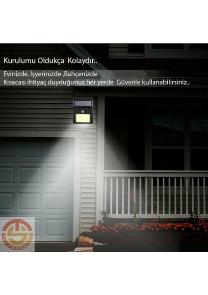 Hareket Sensörlü Solar 48 LED Bahçe Lambası