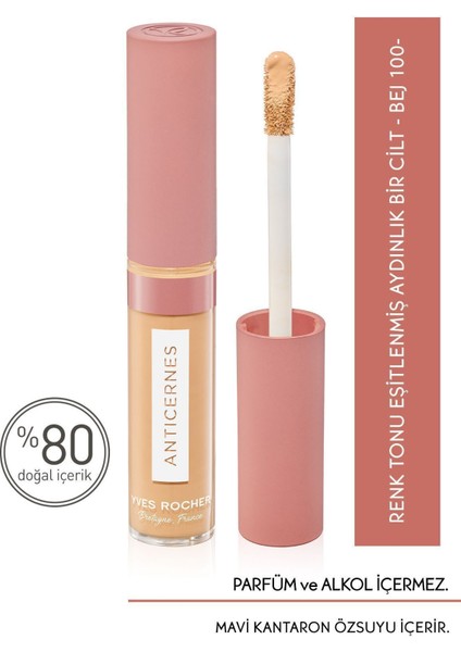 Aydınlık Görünüm Veren Kusursuz Likit Kapatıcı-7 Ml-bej 100