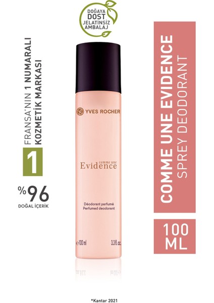 Comme Une Evidence - Sprey Deodorant - 100 ml