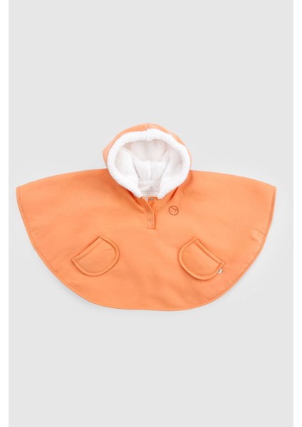Sıvı Geçirmez Wellsoft Bebek Panço Turuncu Yağmurluk