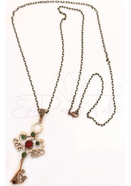 Taşlı Anahtar Kolye fiyatları