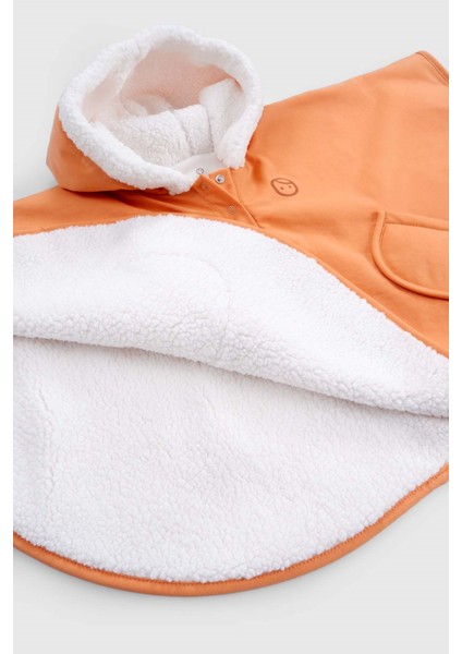 Sıvı Geçirmez Wellsoft Bebek Panço Turuncu Yağmurluk indirimleri