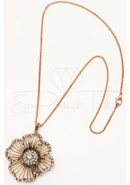 Elmas Montür Büyük Çiçek Kolye fiyatları