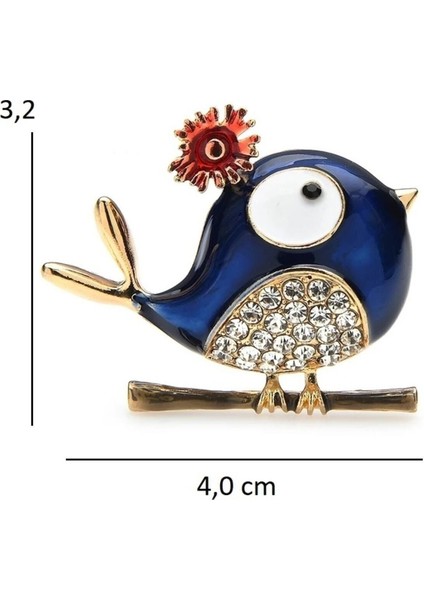 Lacivert Şirin Kuş Broş ve Kolye Ucu fiyatları