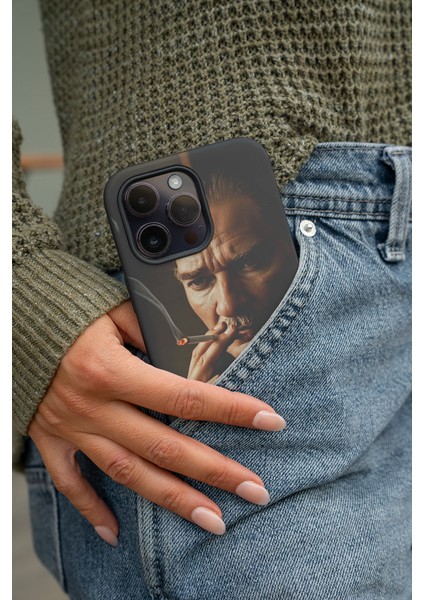 iPhone 16 Pro Max Uyumlu Atatürk Desenli Telefon Kılıfı #5