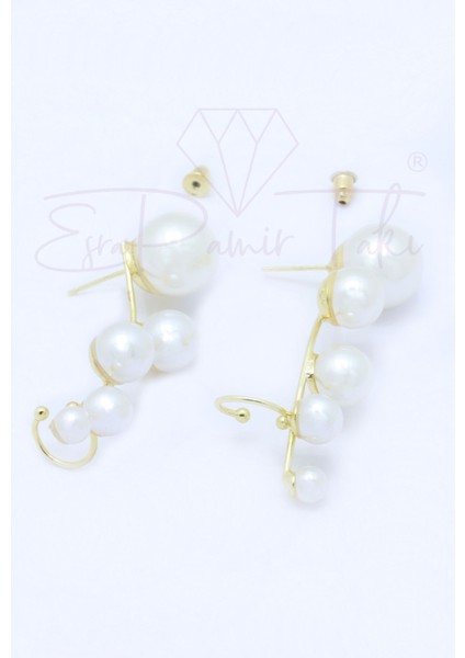 Incili Altın Renk Küpe fırsatları