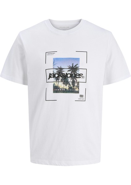Systematic Crew Neck Erkek Beyaz Yuvarlak Yaka Tişört