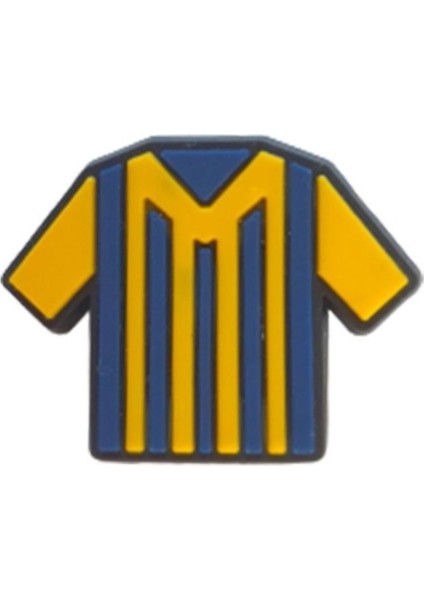 Sarı Lacivert Forma Desenli Crocs Terlik Süsü Jibbitz CJ-33071