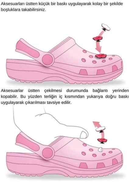 Sarı Lacivert Forma Desenli Crocs Terlik Süsü Jibbitz CJ-33071 fiyatları