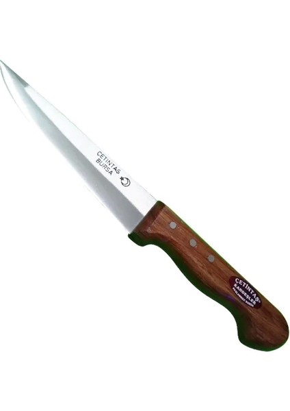 Bursa Kurban ve Kasap Bıçağı No:1, 14 Cm, Ahşap Gül Sap