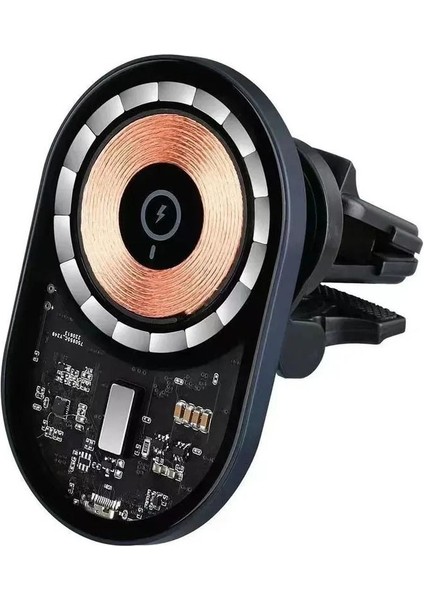 W13 Kablosuz Araç Içi Telefon Tutucu ve Telefon Şarj Cihazı Siyah modelleri