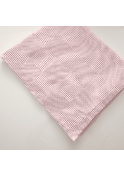 Waffle Dokulu Pembe Bebek Pikesi