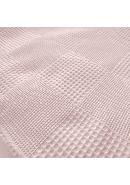 Waffle Dokulu Pembe Bebek Pikesi
