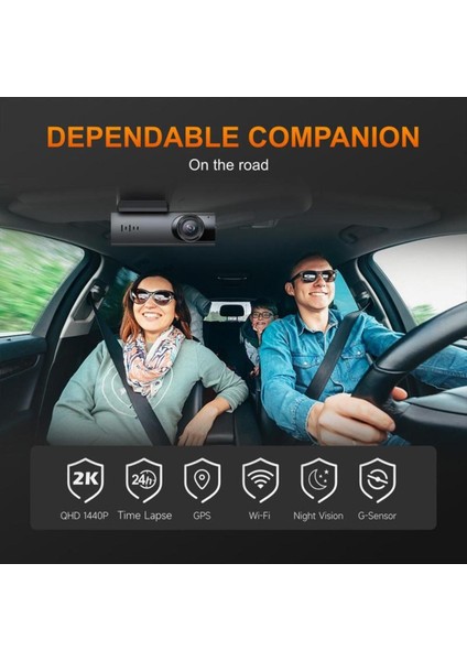 Araç Içi Kamera Ön Arka Kamera 2k+1k Wifi Gps Sürüş Kaydedici Ön Panel Kamerası Park Monitörü Wdr indirimleri