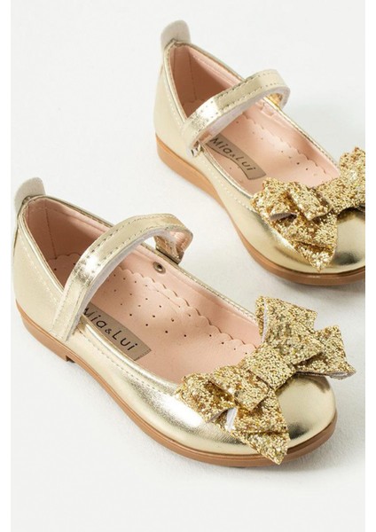 Adel Simli Çift Fiyonklu Babet Şık ve Rahat Özel Gün Kız Çocuk Ayakkabı modelleri