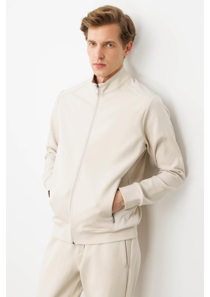 Erkek Hakim Yaka Eşofman Üstü A.ekru fiyatları