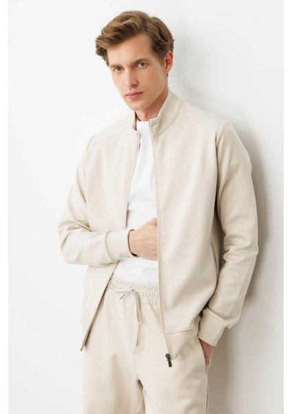 Erkek Hakim Yaka Eşofman Üstü A.ekru indirimleri