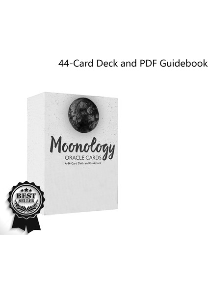 Açık Gri Tarzı Moonology Oracle Kartları 44 Kartlı Deste ve Rehber Kitap Tarot Kartları Oyun Destesi, Yasmin Boland (Yurt Dışından)