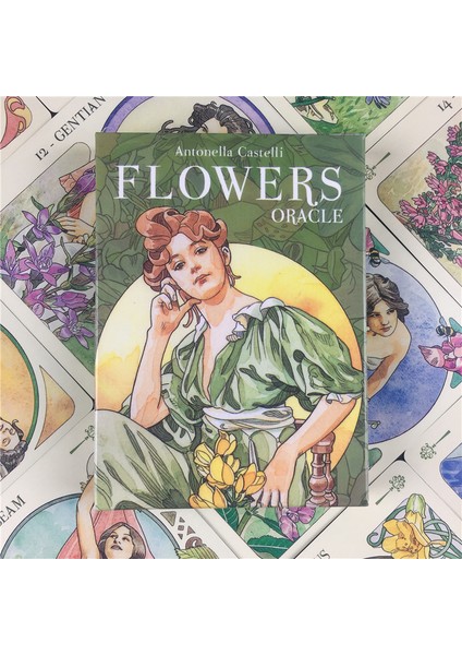 78 Adet TT22 Stili Çiçekler Oracle Ingilizce Versiyonu Kehanet Kader Oyun Güverte Tarot Masa Masa Oyunları Pdf Rehberi Ile Oyun Kartları (Yurt Dışından)
