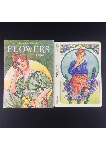 78 Adet TT22 Stili Çiçekler Oracle Ingilizce Versiyonu Kehanet Kader Oyun Güverte Tarot Masa Masa Oyunları Pdf Rehberi Ile Oyun Kartları (Yurt Dışından)