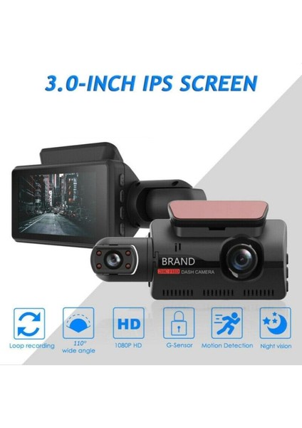 Full Hd 1080P Çift Kamera 3.5" IPS Ekran Araç Içi Kamera modelleri